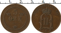 Продать Монеты Швеция 5 эре 1899 Медь