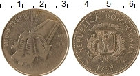 Продать Монеты Доминиканская республика 1/2 песо 1989 Медно-никель