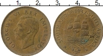 Продать Монеты ЮАР 1/2 пенни 1942 Бронза