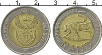 Продать Монеты ЮАР 5 ранд 2007 Биметалл