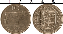 Продать Монеты Остров Джерси 10 пенсов 1968 