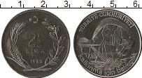 Продать Монеты Турция 2 1/2 лиры 1980 Медно-никель