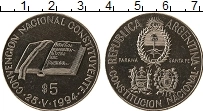 Продать Монеты Аргентина 5 песо 1994 Никель