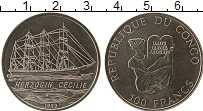 Продать Монеты Конго 100 франков 1993 Медно-никель