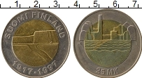 Продать Монеты Финляндия 25 марок 1997 Биметалл