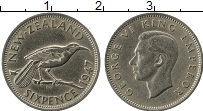 Продать Монеты Новая Зеландия 6 пенсов 1947 Медно-никель