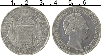 Продать Монеты Саксония 1 талер 1851 Серебро