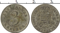Продать Монеты Саксе-Кобург-Гота 3 крейцера 1834 Серебро