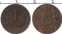 Продать Монеты Саксе-Кобург-Гота 1 пфенниг 1852 Медь