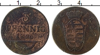 Продать Монеты Саксен-Майнинген 3 пфеннига 1826 Медь