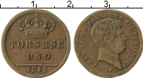 Продать Монеты Сицилия 1 торнеси 1840 Медь