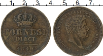 Продать Монеты Сицилия 10 торнеси 1839 Медь