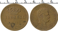 Продать Монеты Сицилия 5 торнеси 1851 Медь