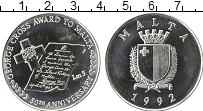 Продать Монеты Мальта 5 лир 1992 Серебро