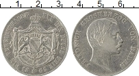 Продать Монеты Баден 1 талер 1865 Серебро