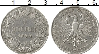 Продать Монеты Франкфурт 1 гульден 1848 Серебро