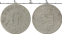 Продать Монеты Саксен-Майнинген 6 крейцеров 1829 Серебро