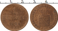 Продать Монеты Саксен-Майнинген 1 крейцер 1854 Медь