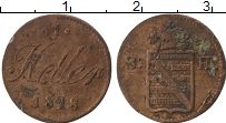 Продать Монеты Саксен-Хильдбургхаузен 1 геллер 1812 Медь