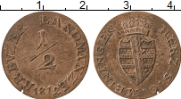 Продать Монеты Саксен-Майнинген 1/2 крейцера 1812 Медь