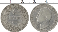 Продать Монеты Гессен 1/2 гульдена 1839 Серебро