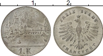 Продать Монеты Франкфурт 1 крейцер 1839 Серебро