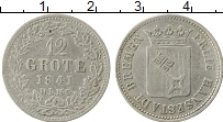 Продать Монеты Бремен 12 гротен 1841 Серебро