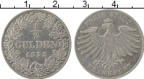 Продать Монеты Франкфурт 1/2 гульдена 1838 Серебро