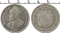 Продать Монеты Панама 25 сентесимо 1904 Серебро