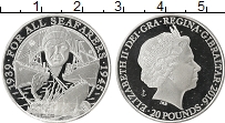 Продать Монеты Гибралтар 20 фунтов 2016 Серебро