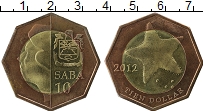Продать Монеты Саба 10 долларов 2012 Биметалл