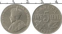 Продать Монеты Канада 5 центов 1929 Медно-никель