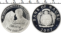 Продать Монеты Науру 5 долларов 2007 Серебро