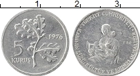 Продать Монеты Турция 5 куруш 1976 Алюминий