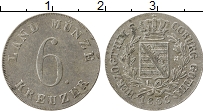 Продать Монеты Саксе-Кобург-Гота 6 крейцеров 1833 Серебро