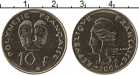 Продать Монеты Полинезия 10 франков 2004 Медно-никель