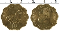 Продать Монеты Танзания 10 сенти 1981 Латунь