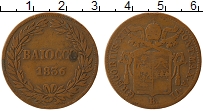 Продать Монеты Ватикан 1 байоччи 1836 Медь