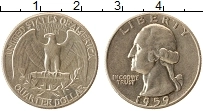 Продать Монеты США 1/4 доллара 1959 Серебро
