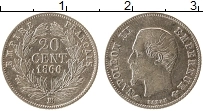 Продать Монеты Франция 20 сантим 1860 Серебро