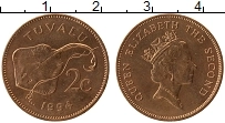 Продать Монеты Тувалу 2 цента 1994 Медь