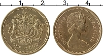 Продать Монеты Великобритания 1 фунт 1983 Латунь