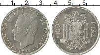 Продать Монеты Испания 100 песет 1975 Серебро