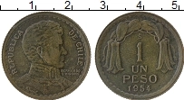 Продать Монеты Чили 1 песо 1953 Медь