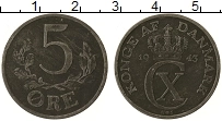Продать Монеты Дания 5 эре 1943 Цинк