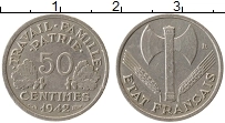 Продать Монеты Франция 50 сантим 1942 Алюминий