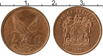 Продать Монеты ЮАР 2 цента 1999 Бронза