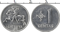 Продать Монеты Литва 1 цент 1991 Алюминий