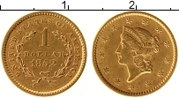 Продать Монеты США 1 доллар 1852 Золото