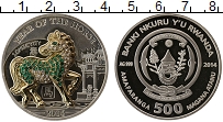 Продать Монеты Руанда 500 франков 2014 Серебро